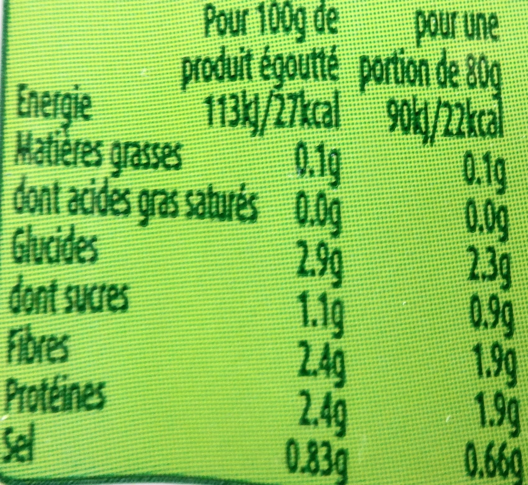 Géant Vert Coeurs de Palmier packshot