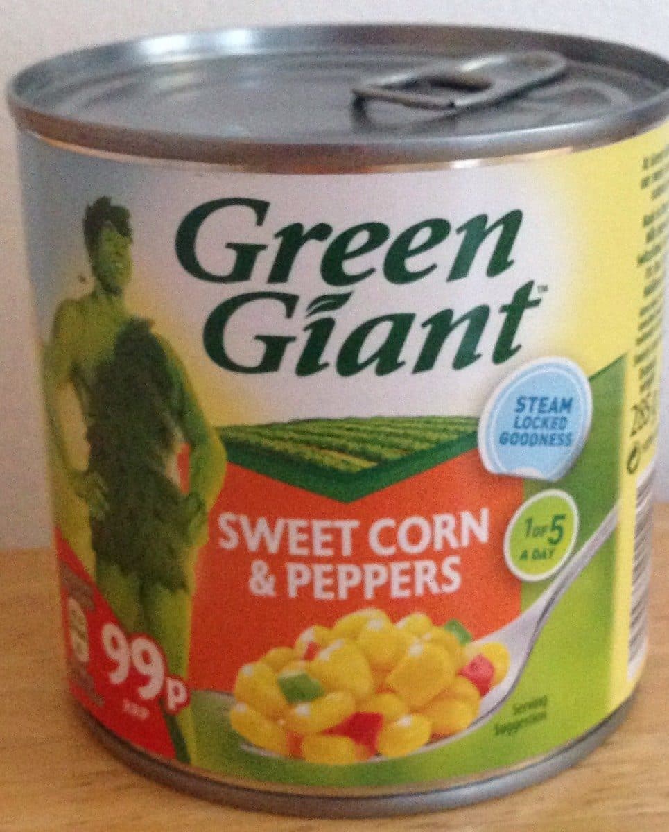 Géant Vert Sweet corn & peppers packshot