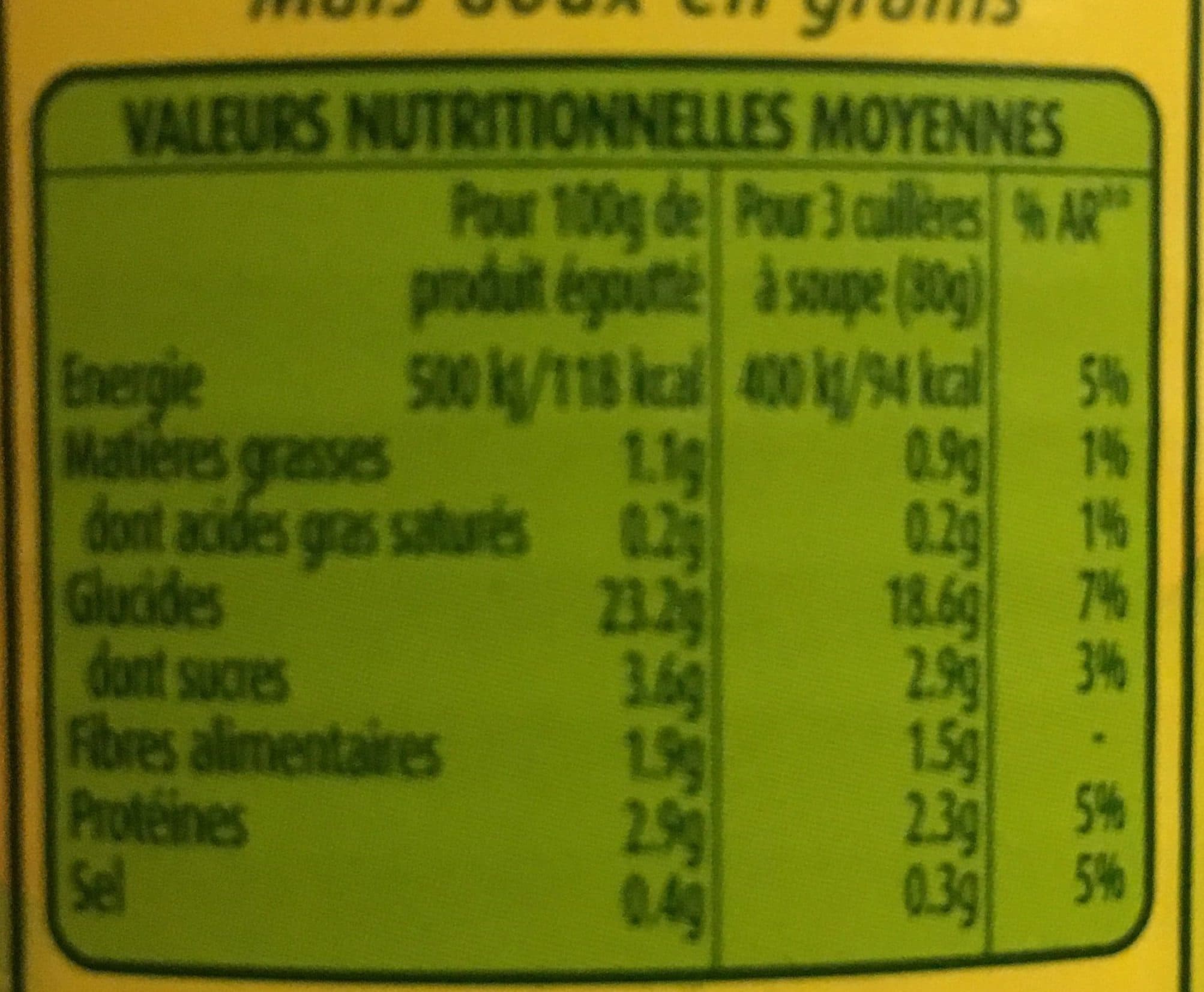Géant Vert Maïs blanc extra-fin à poêler packshot