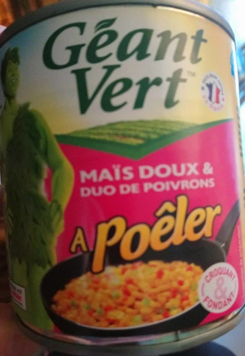 Géant Vert Maïs doux & duo de poivrons packshot