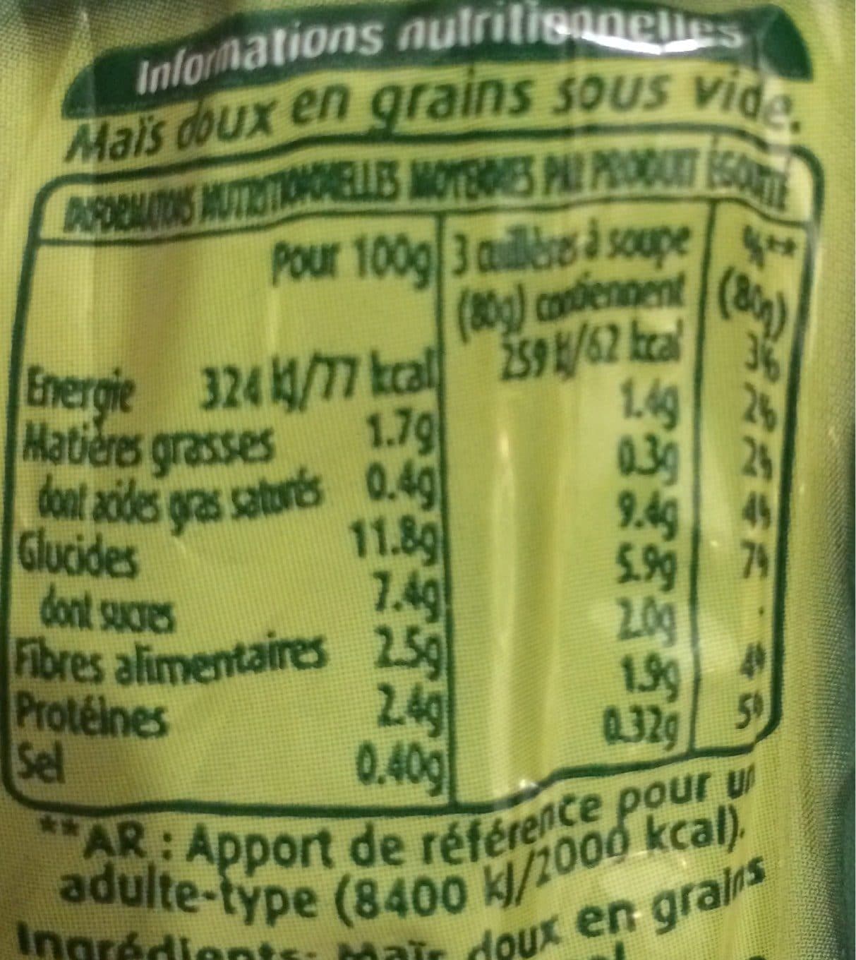 Geant Vert Mais extra croquant packshot