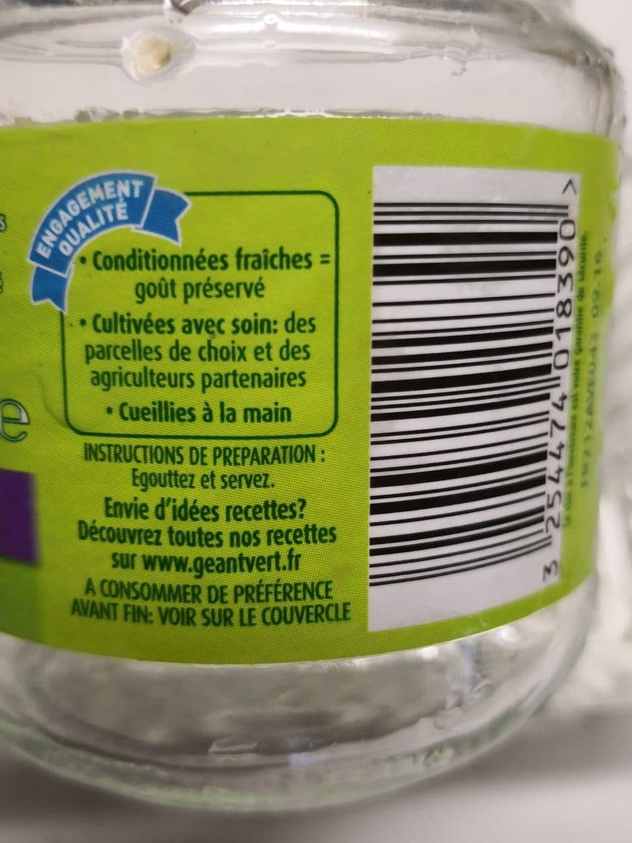 Géant Vert Asperges vertes pointes packshot