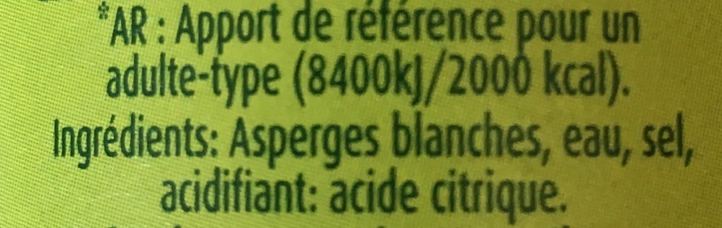 Géant Vert Asperge blanche - Calibre supérieur packshot