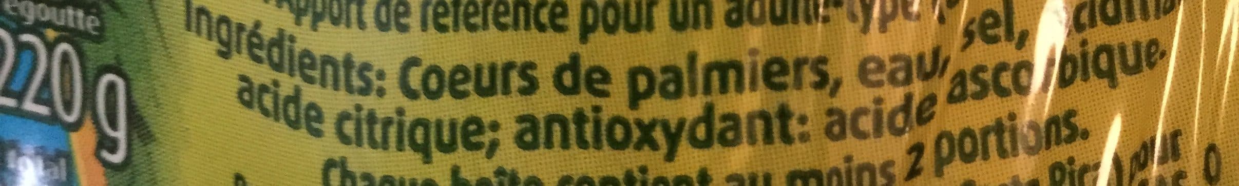 Geant Vert Géant Vert Cœur de palmiers Les 2 boites de 220 g net égoutté packshot