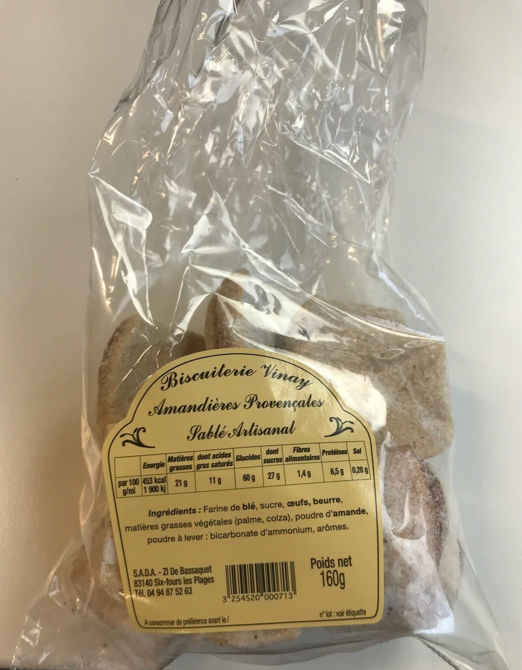 Biscuiterie Vinay Amandières provençales packshot