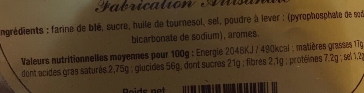 Open Food Facts Sablé provençal packshot
