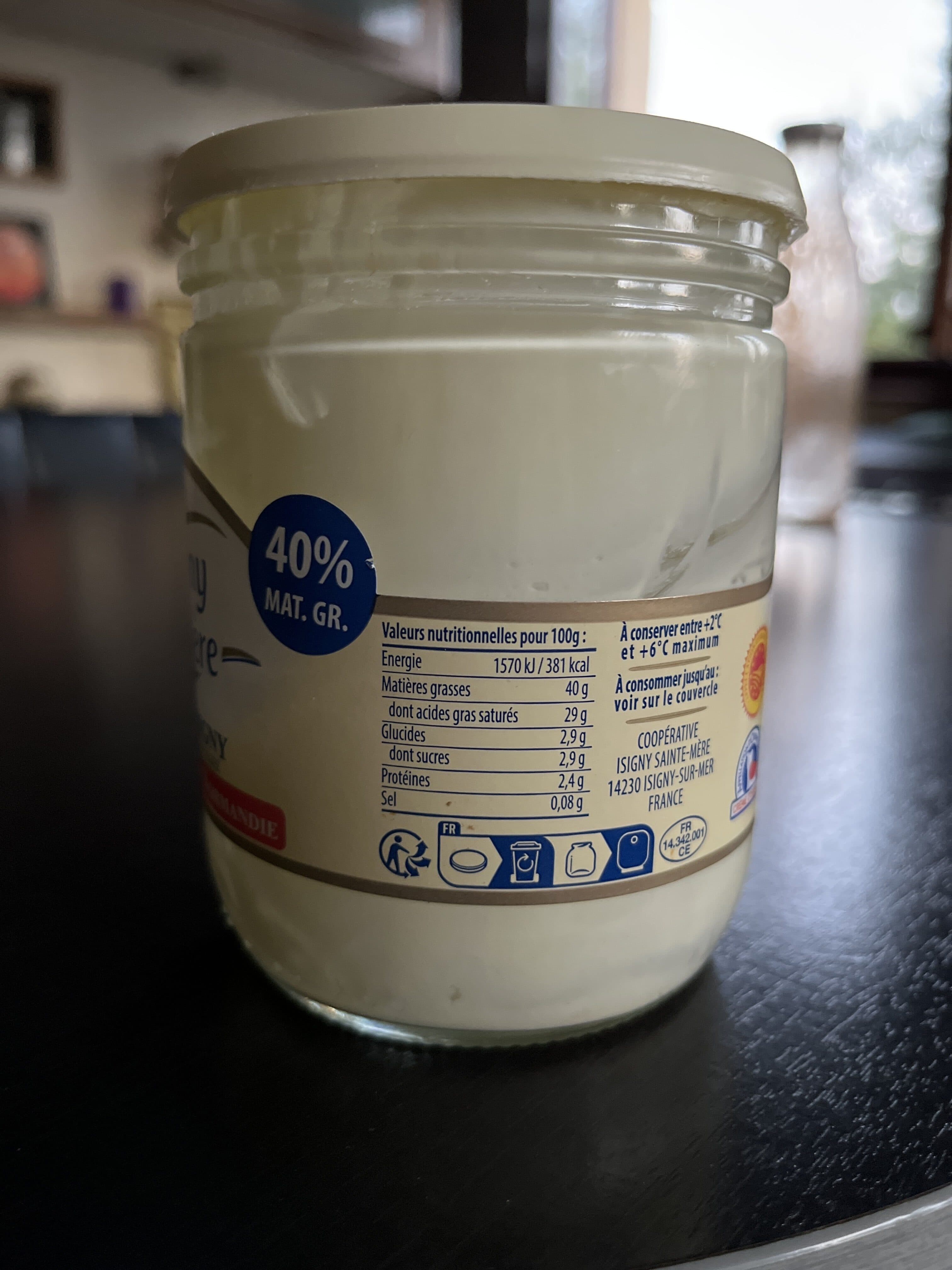 Isigny Ste Mère Crème d'Isigny packshot