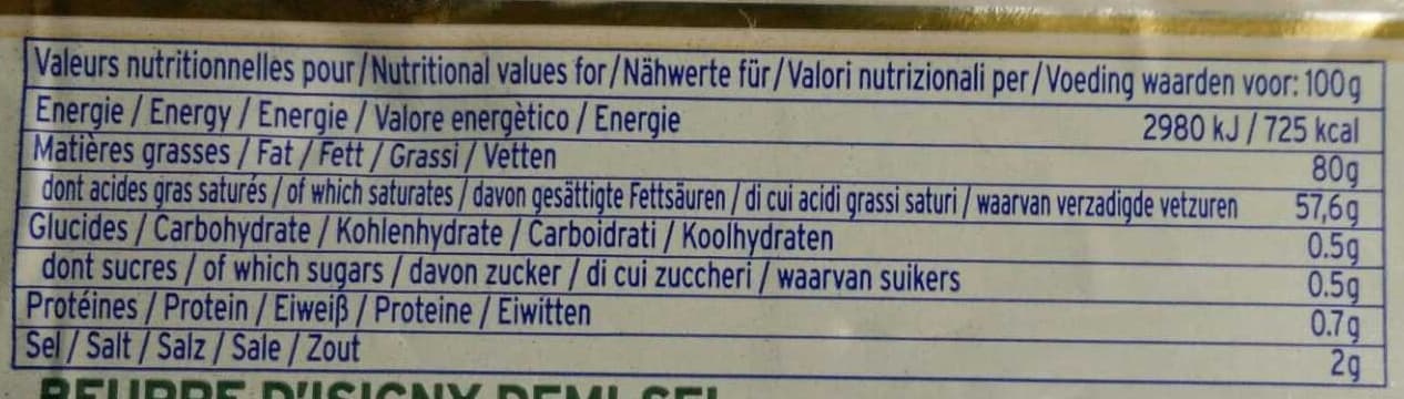 Isigny Ste Mère Beurre d'Isigny demi-sel AOP packshot
