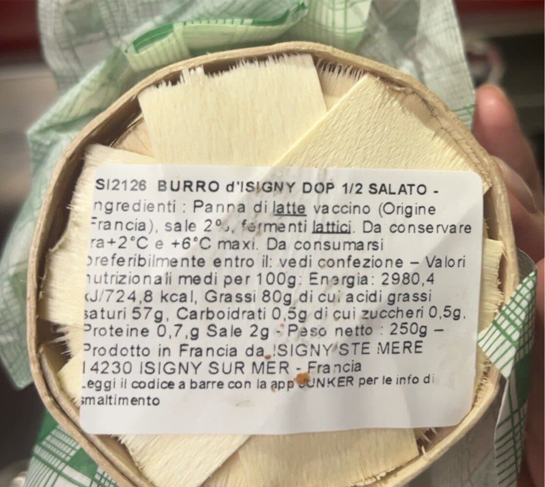 Isigny Sainte Mère Beurre Demi-sel Bourriche Aoc packshot