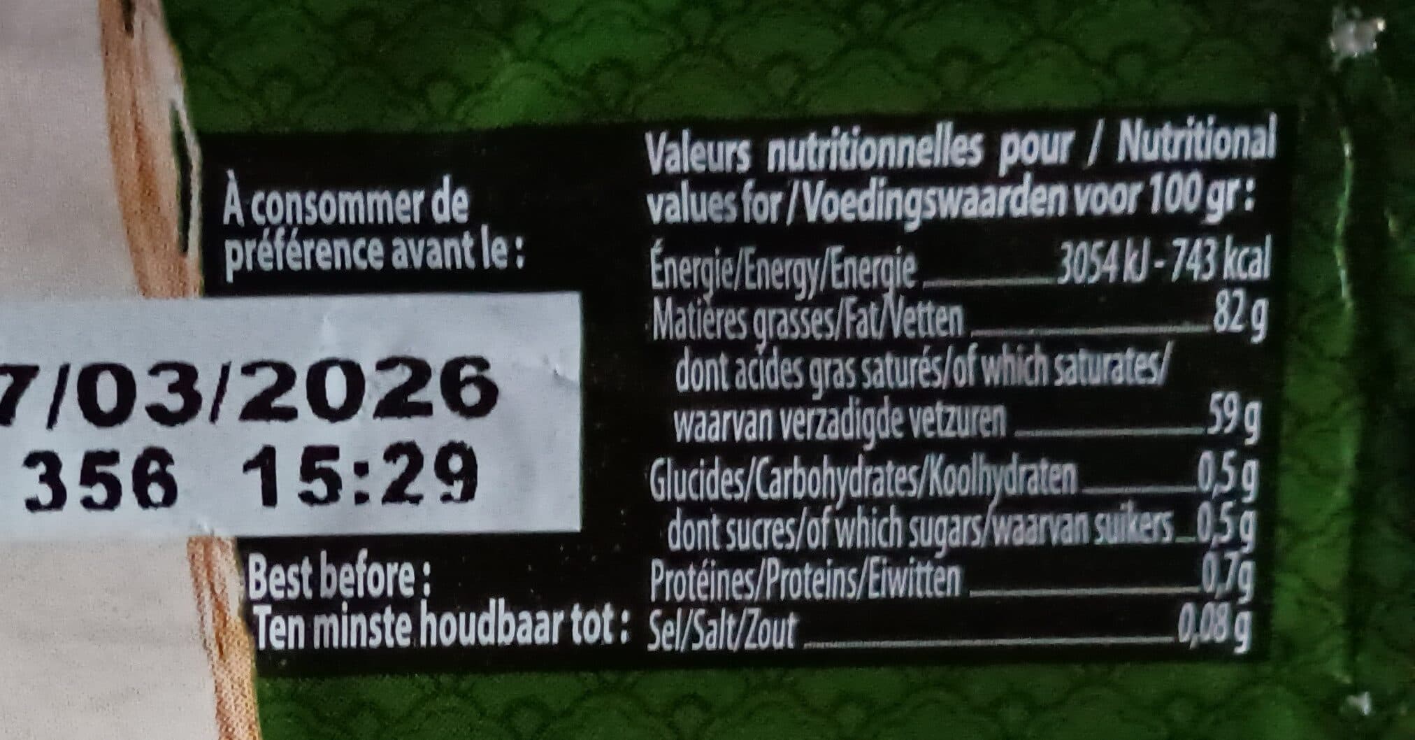 Isigny Ste Mère Beurre doux bio packshot