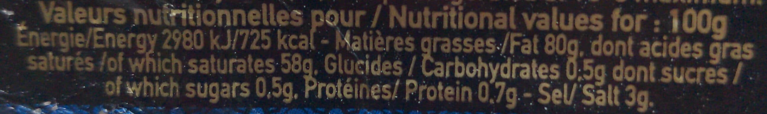 Isigny Ste Mère Beurre de baratte 250g aux gros sel packshot