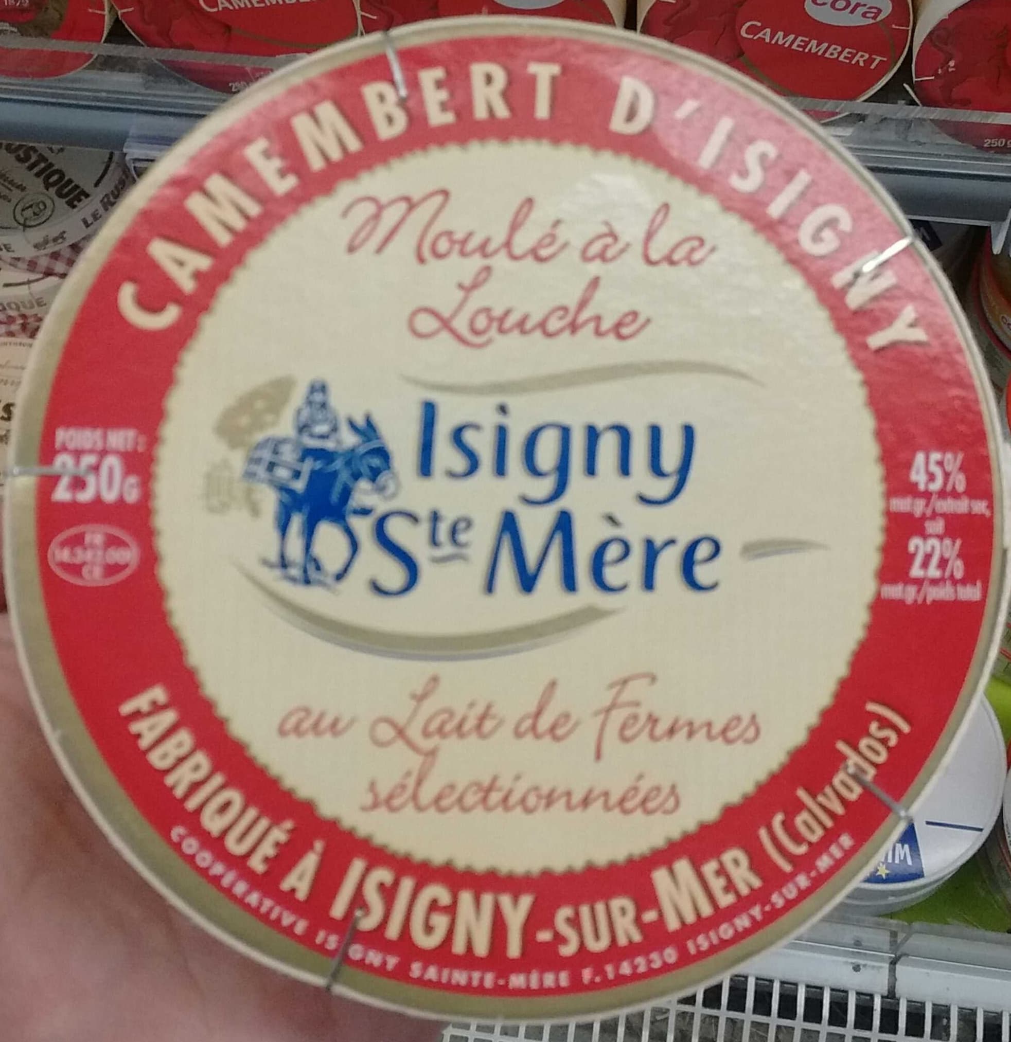 Isigny Ste Mère Camembert d'Isigny (22% MG) packshot