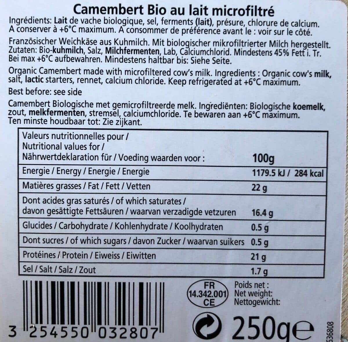 Isigny Ste Mere Camembert d'Isigny moulé à la louche Bio (22% MG) packshot