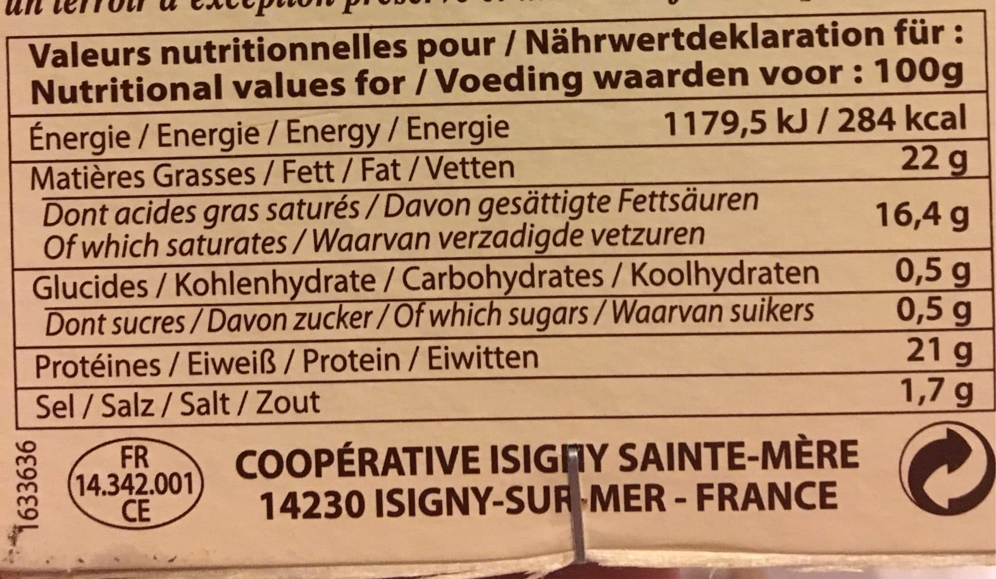 Isigny Sainte-Mère Petit Pont-L'Évêque packshot