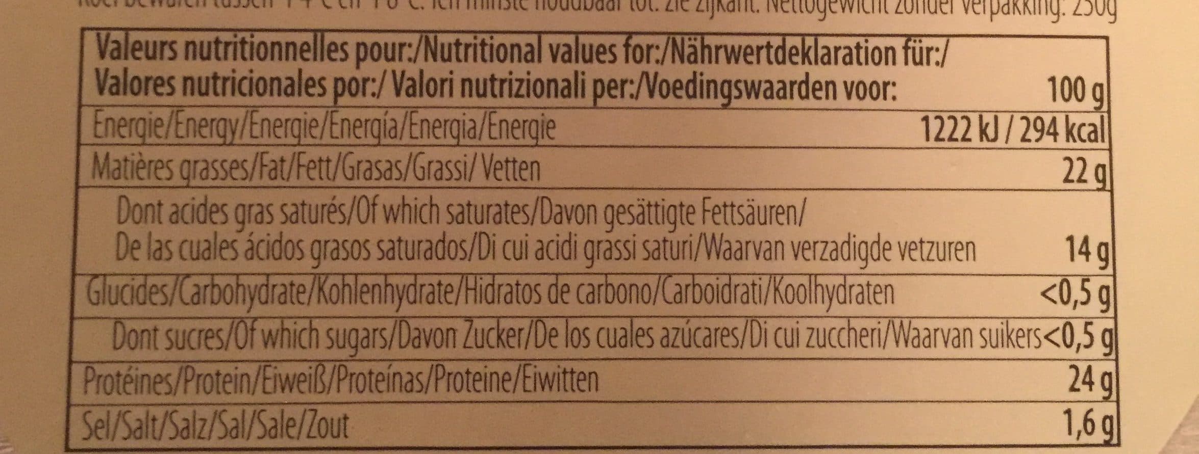 Isigny Ste Mère Livarot 22 % de matiere grasse packshot