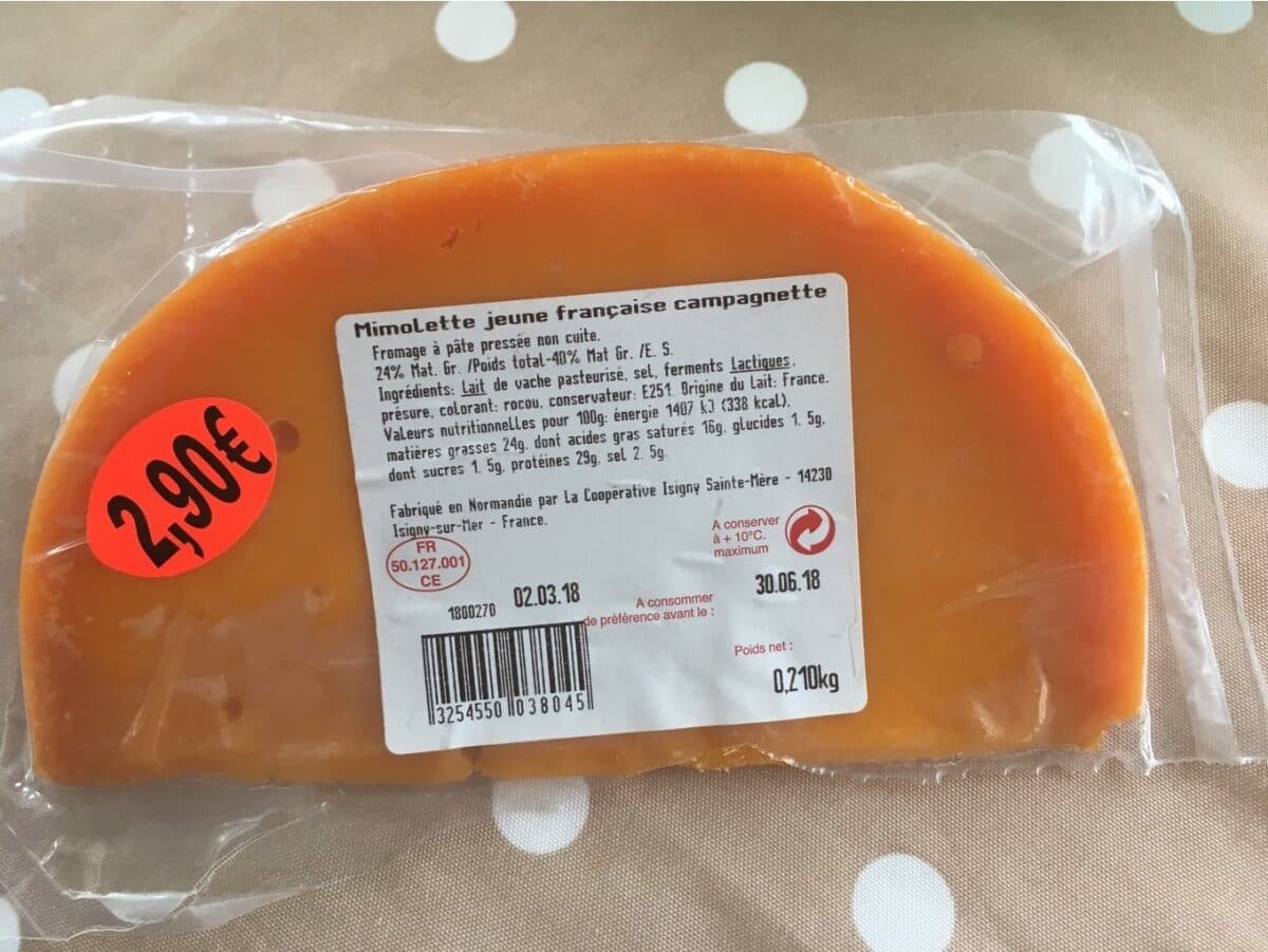 Isigny Sainte-Mère Mimolette jeune française campagnette packshot