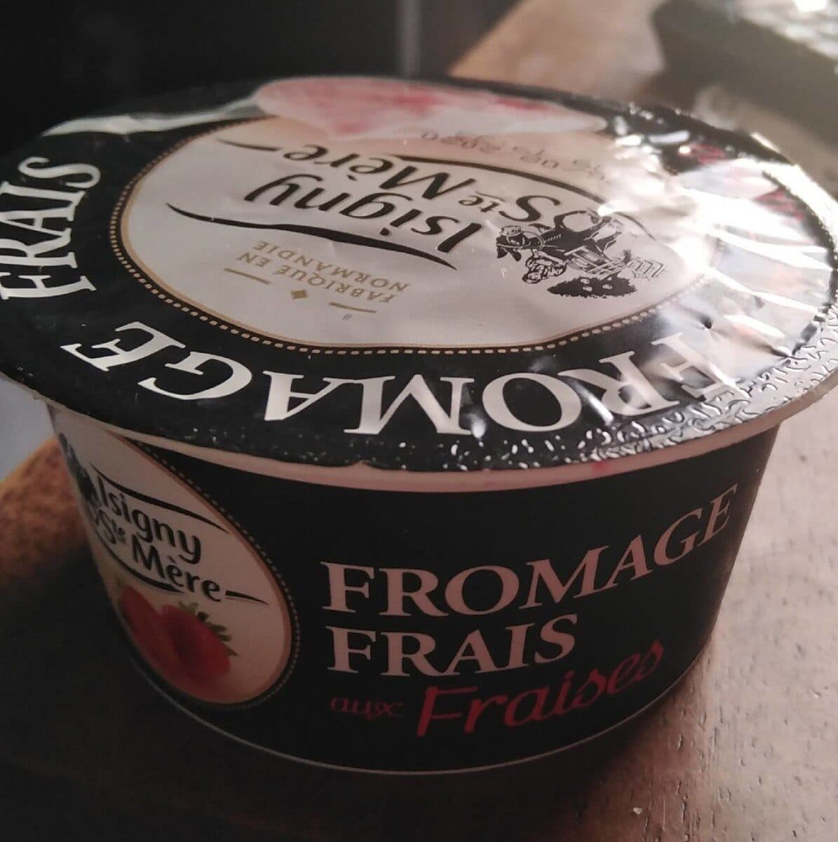 Isigny Ste Mère Fromage frais aux fraises packshot