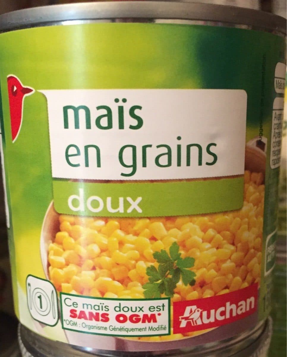 Auchan Maïs grain packshot