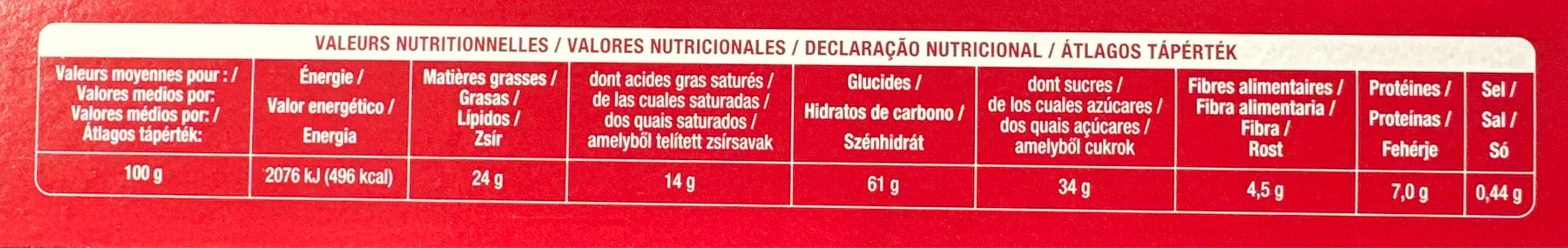 Auchan Petit beurre Tablette chocolat noir packshot