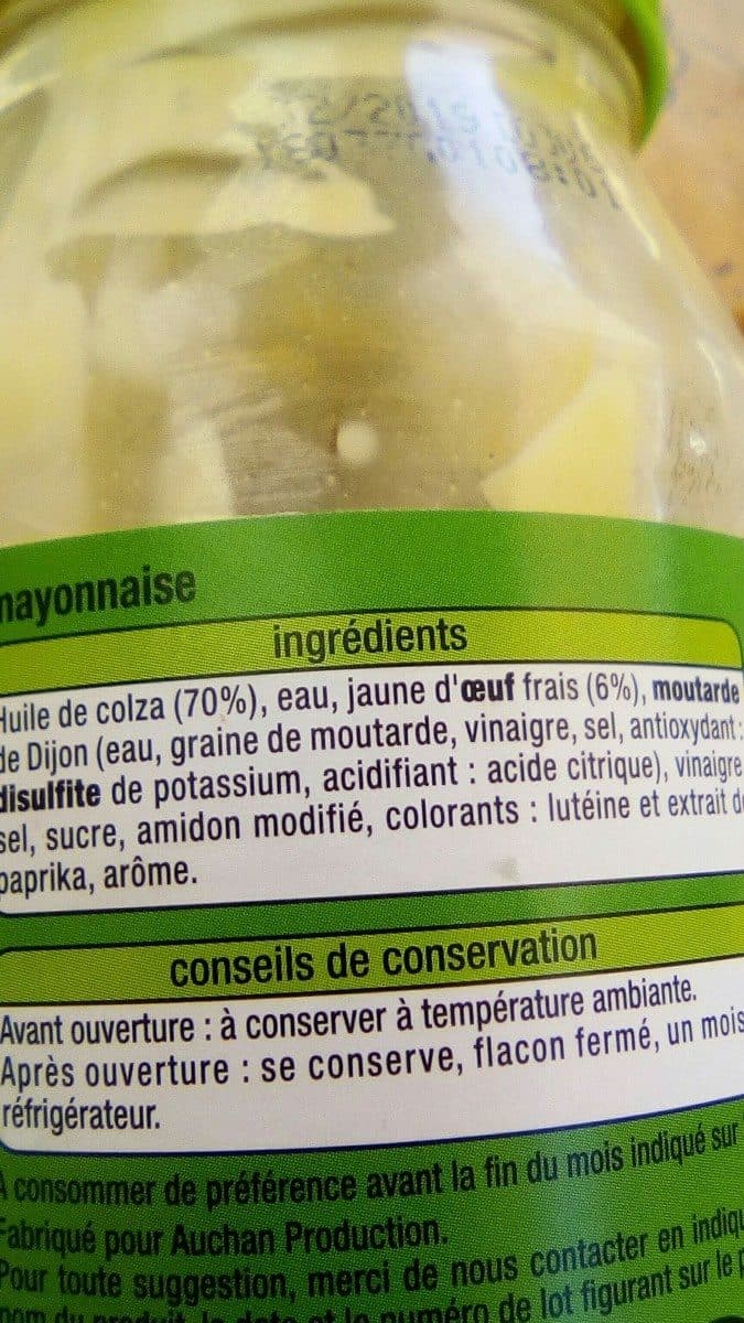 Auchan Mayonnaise à la moutarde de Dijon packshot