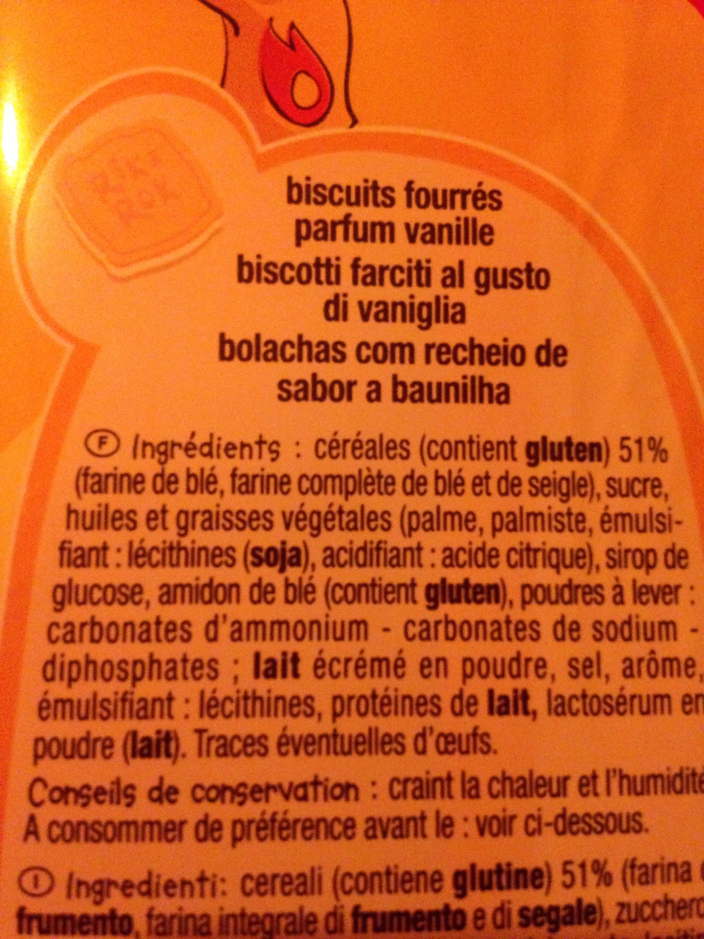 Auchan Mon goûter carré goût vanille packshot