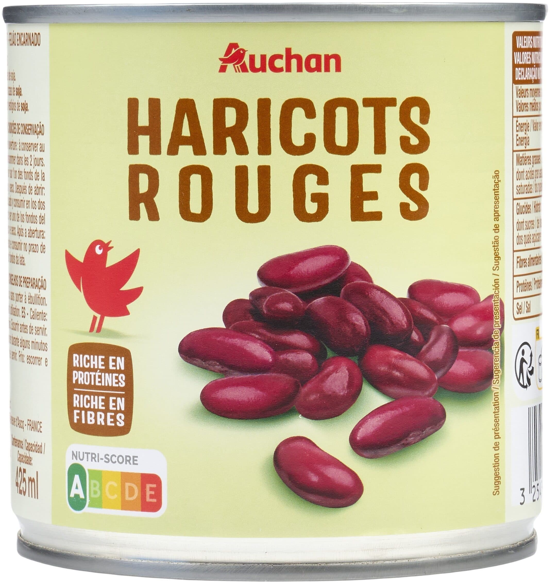 Auchan Haricots rouges packshot