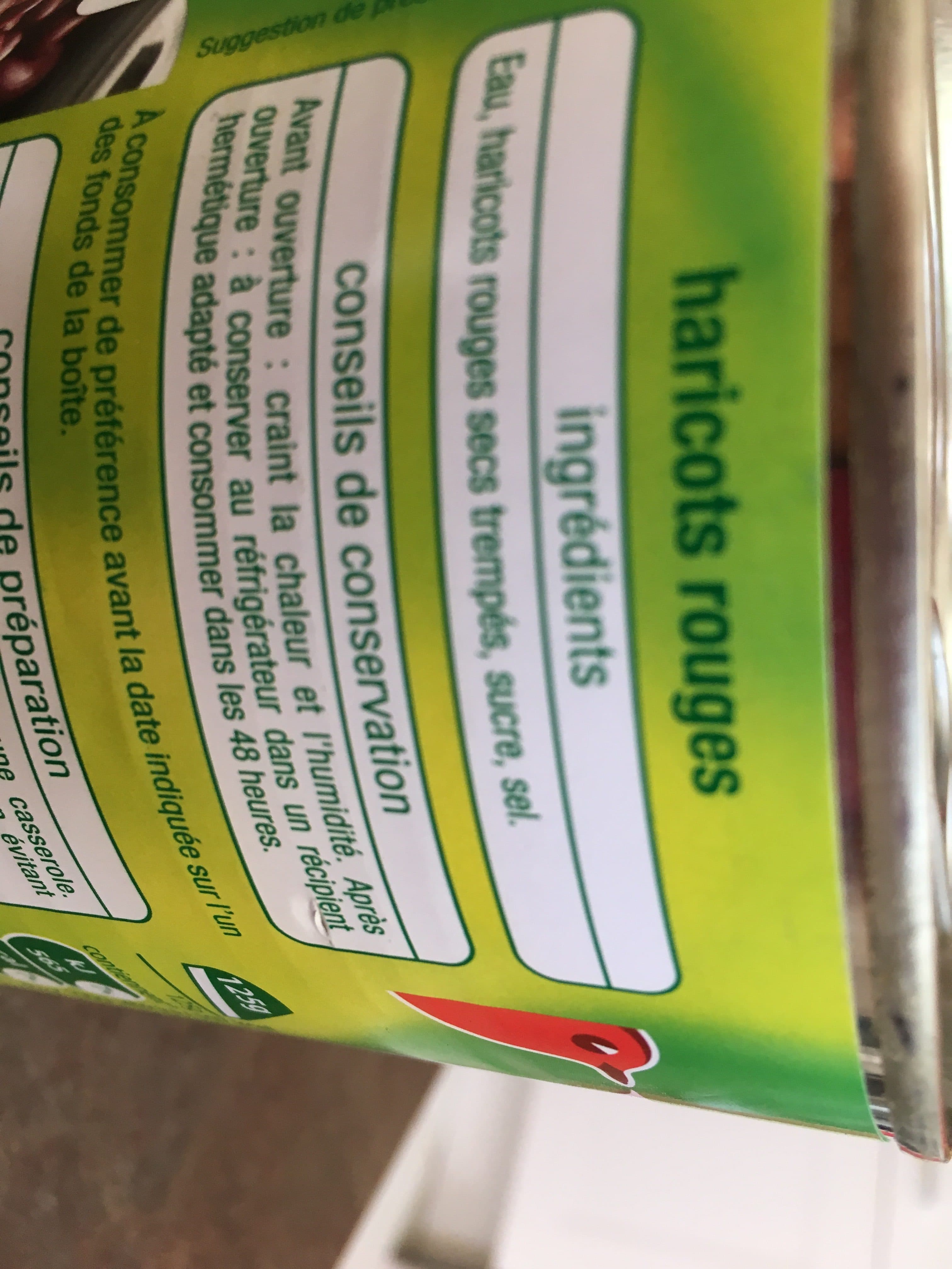 Auchan Haricots rouges packshot