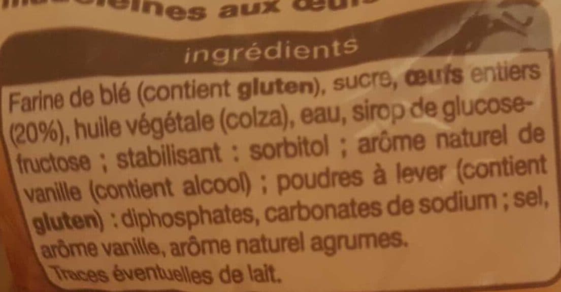 Auchan Madeleines coquilles 500 g packshot