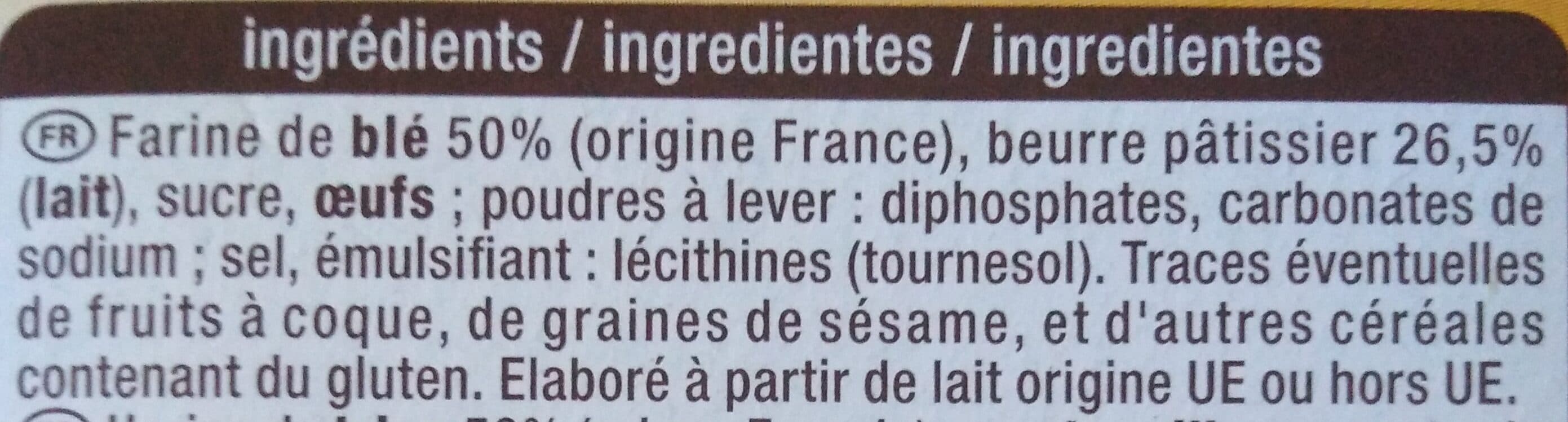Auchan Palets bretons pur beurre packshot