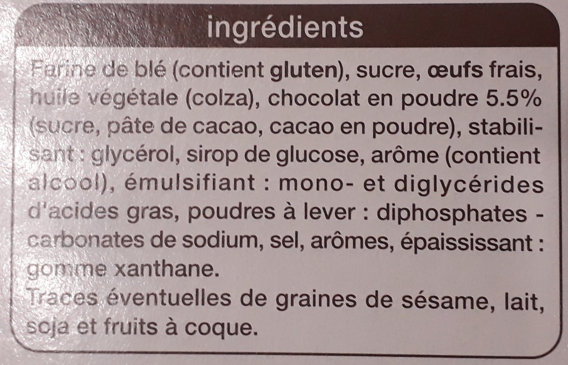 Auchan Marbré goût chocolat packshot