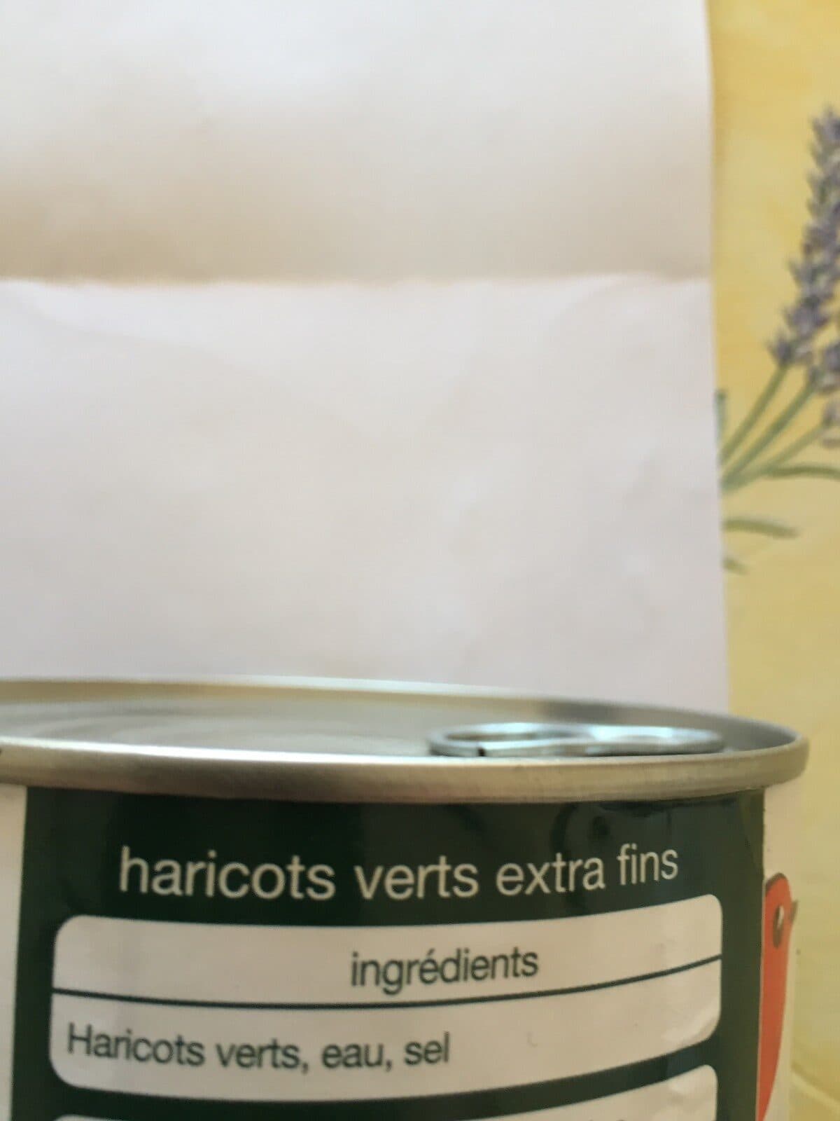 Auchan Haricots verts extra fins cueillis et rangés main packshot