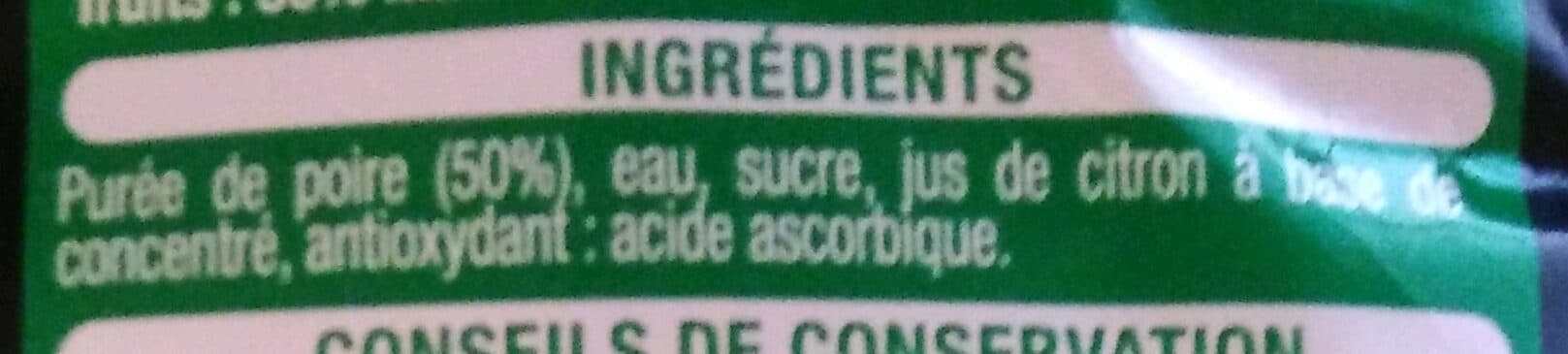 Auchan Instant Gourmand - Poire - Teneur en fruits : 50% minimum packshot
