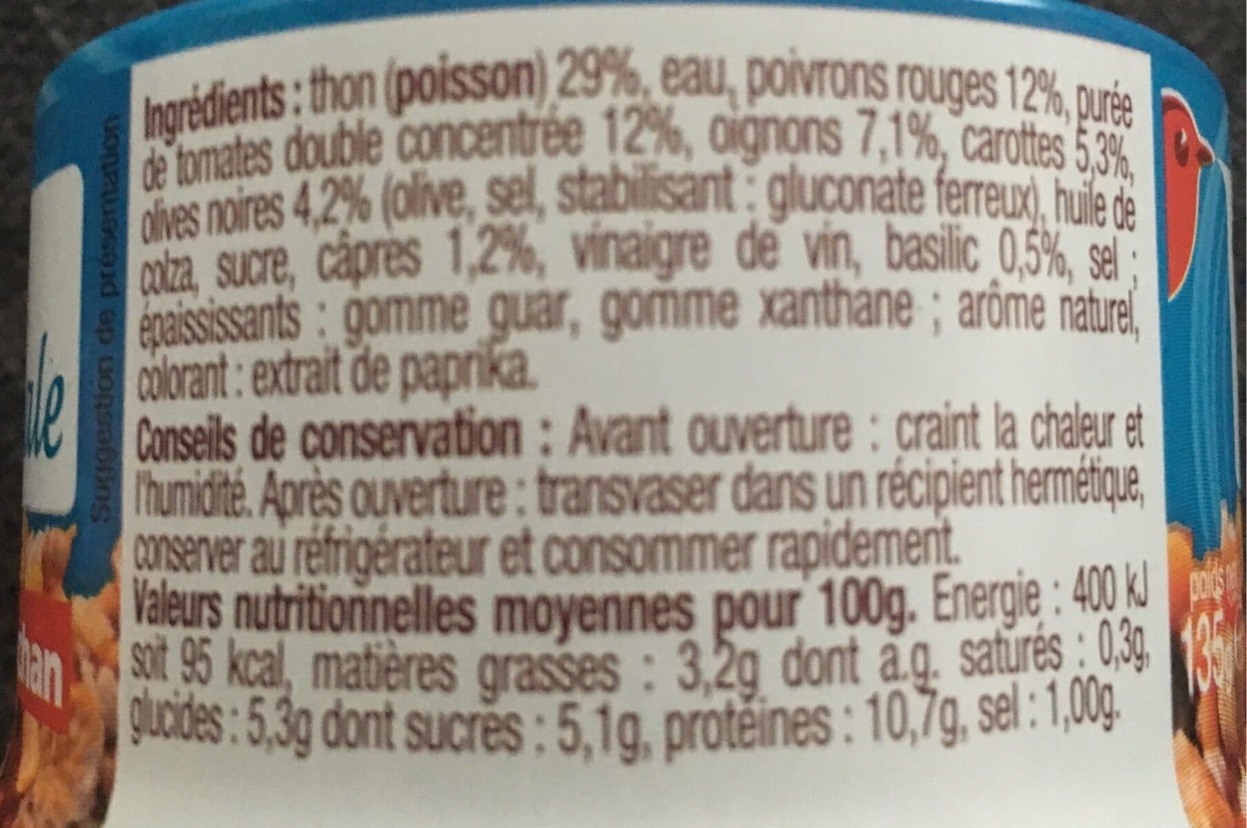 Auchan Thon à la Provençale packshot