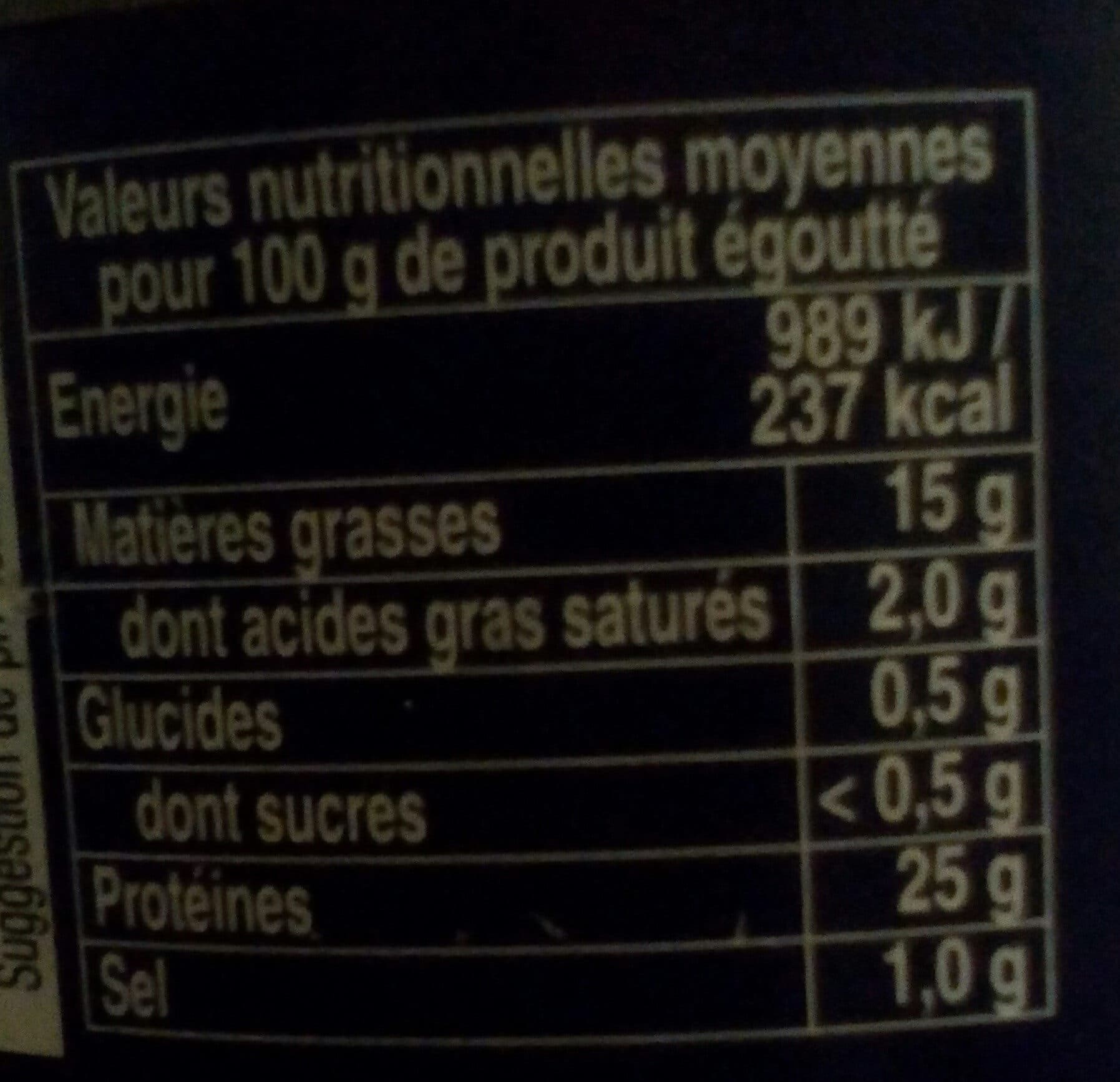 Auchan Thon entier à l'huile de tournesol packshot