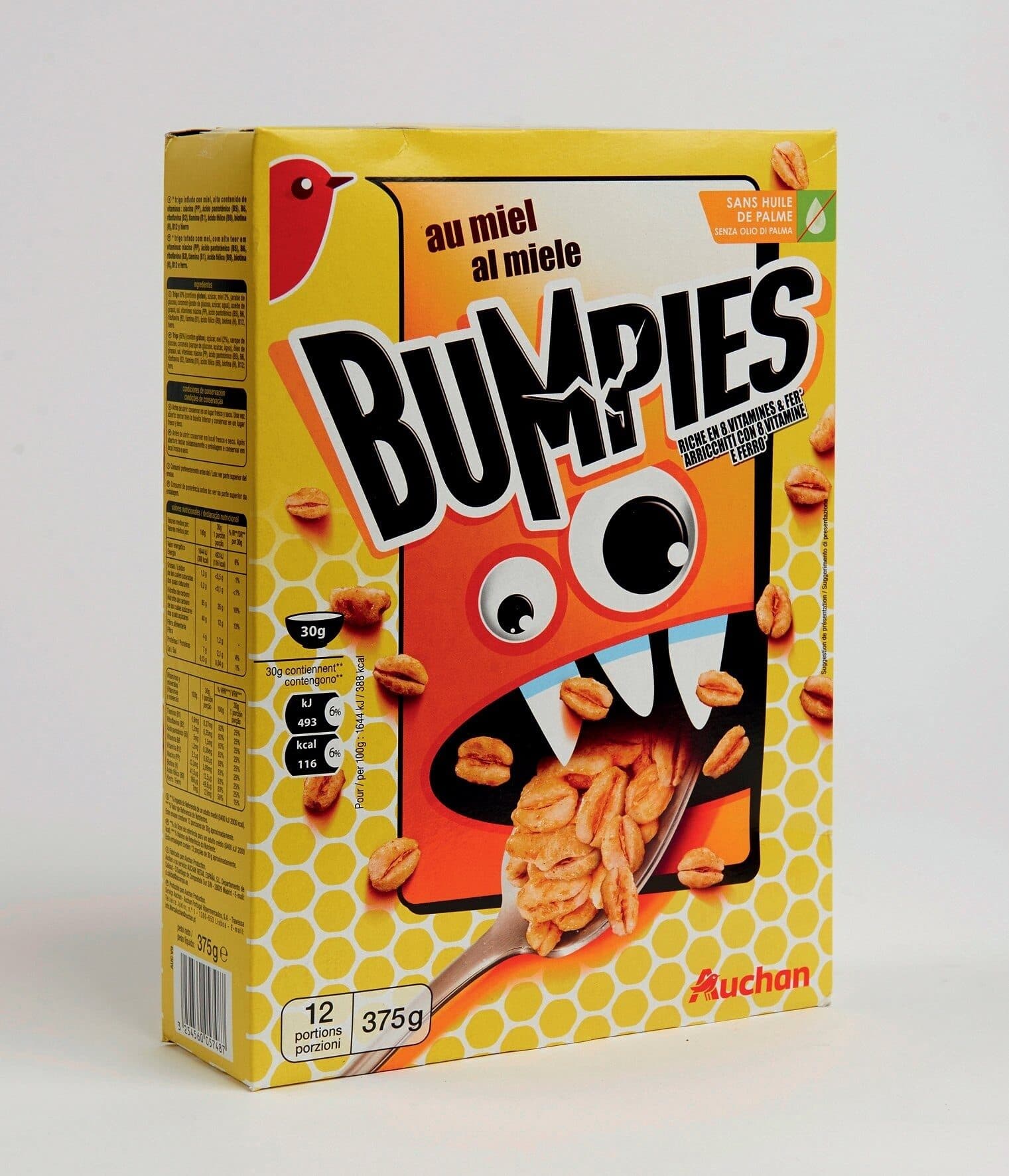Auchan Cereales souffles miel packshot
