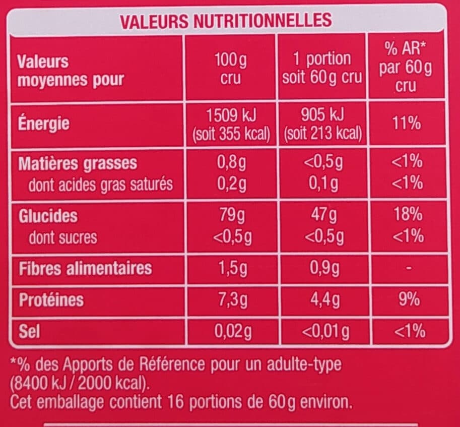 Auchan Riz long grain incollable packshot