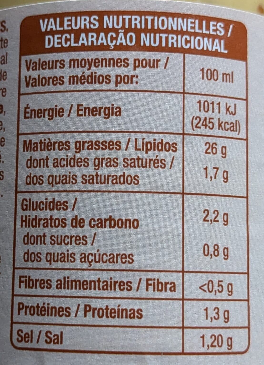 Auchan Vinaigrette moutarde allégée en matières grasses * packshot