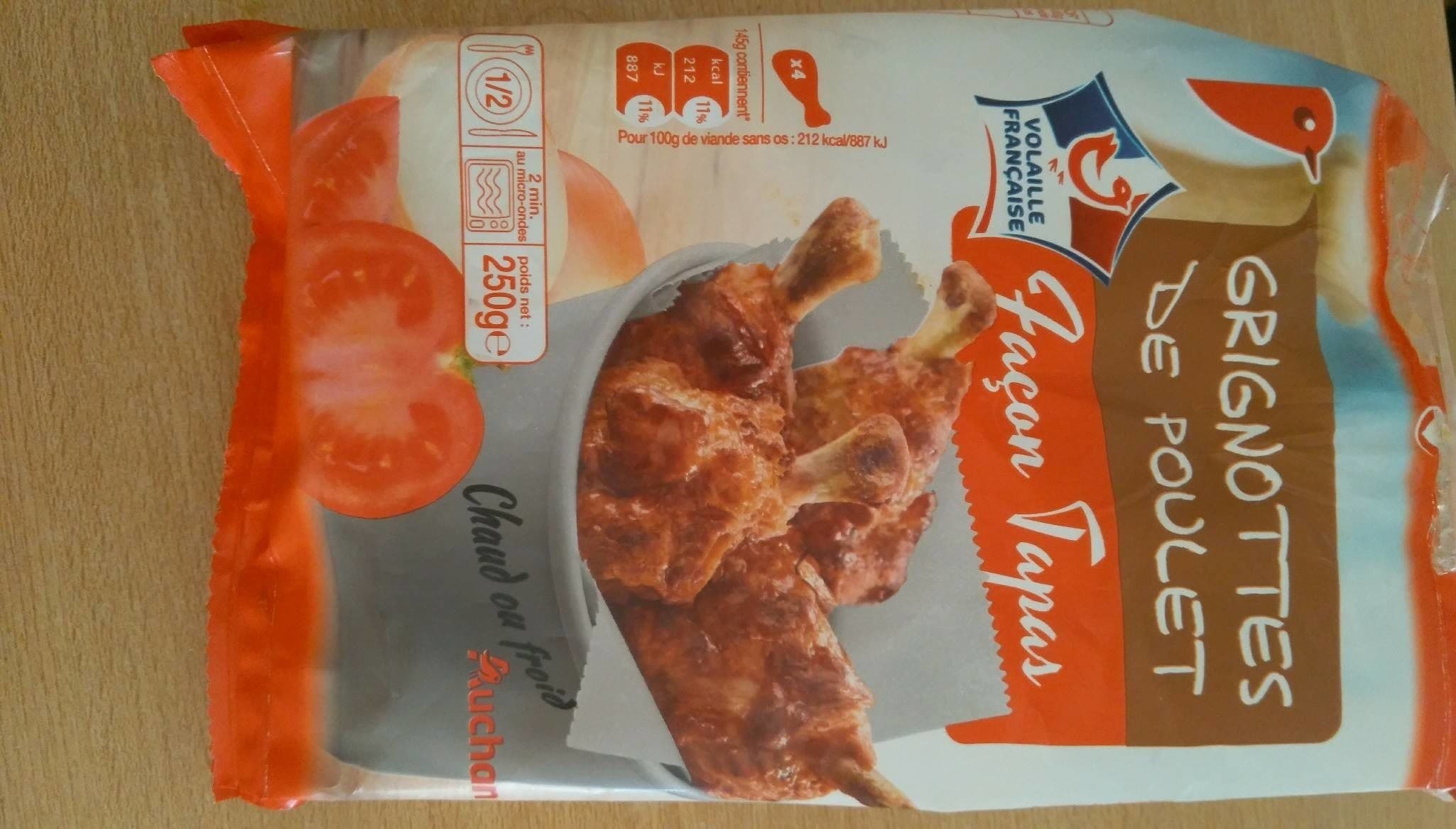 Auchan Grignottes de Poulet Tex Mex packshot