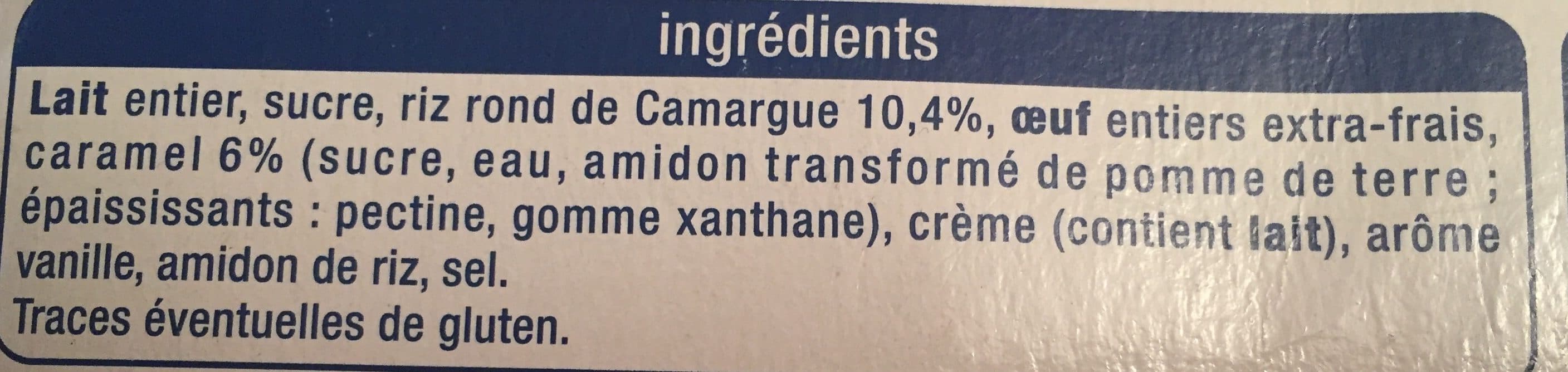 Auchan Gâteau de riz sur lit de caramel packshot
