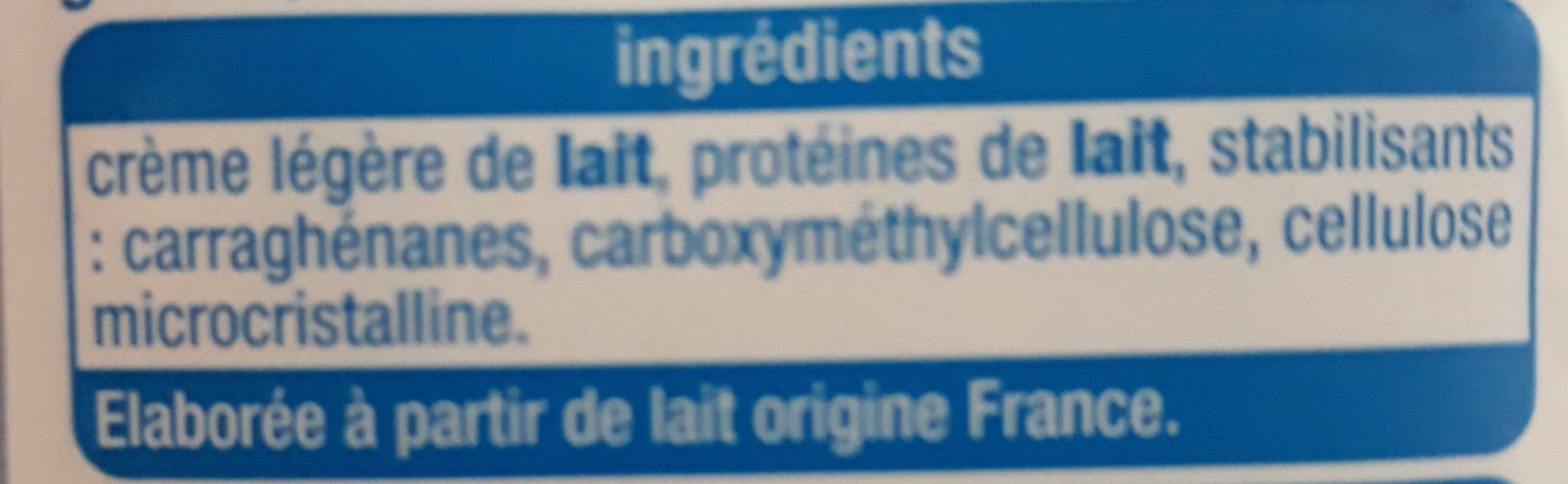 AUCHAN CRÈME LÉGÈRE FLUIDE 15% Crème légère fluide15% mat. gr. packshot