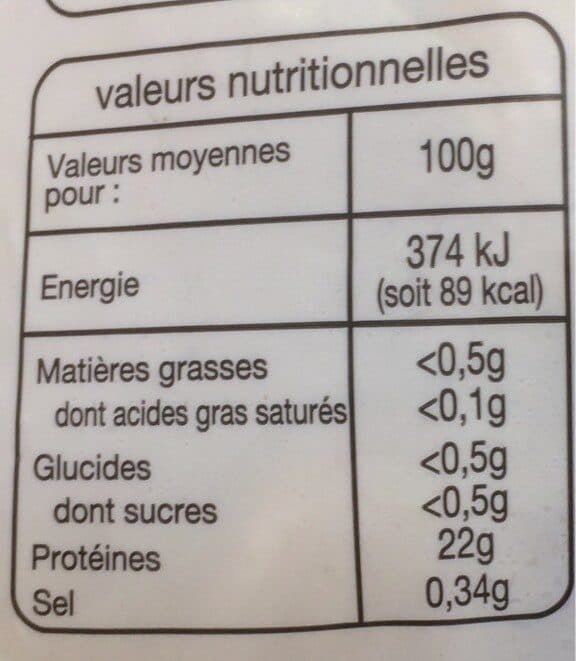 Auchan Aile de raie packshot