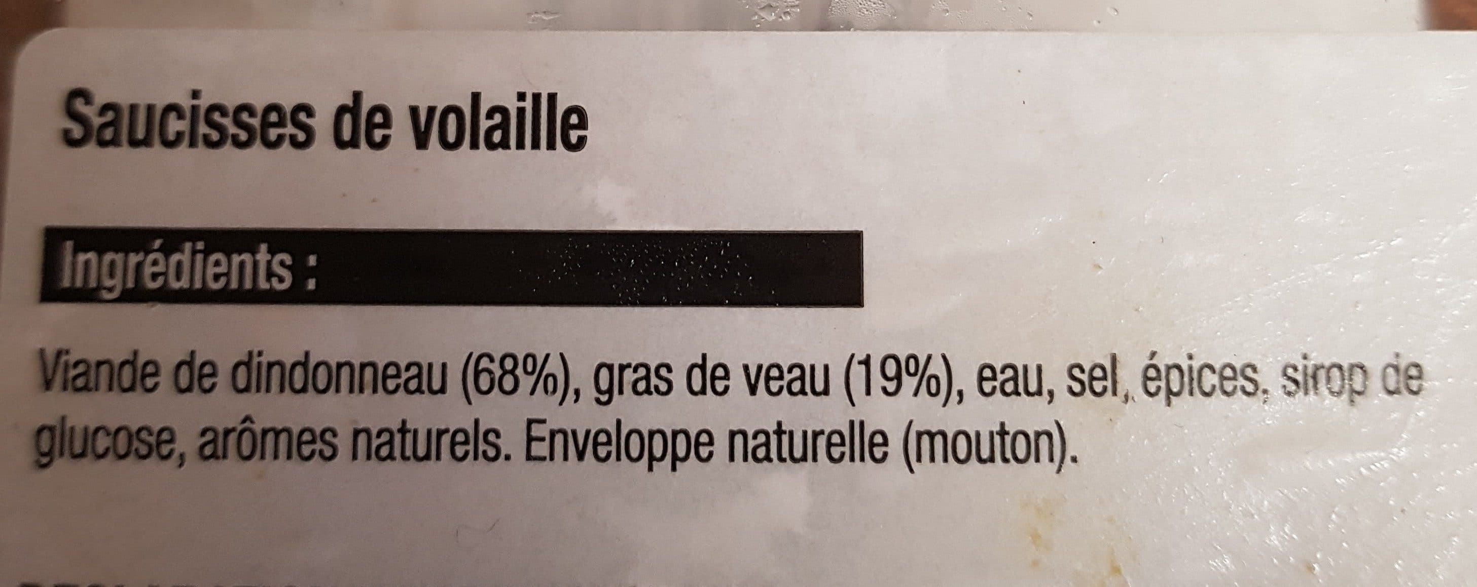 Open Food Facts 15 saucisses de volaille packshot
