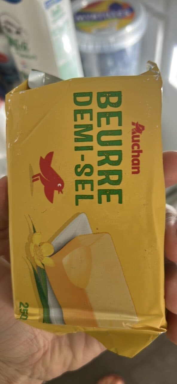 Auchan Beurre demi-sel packshot