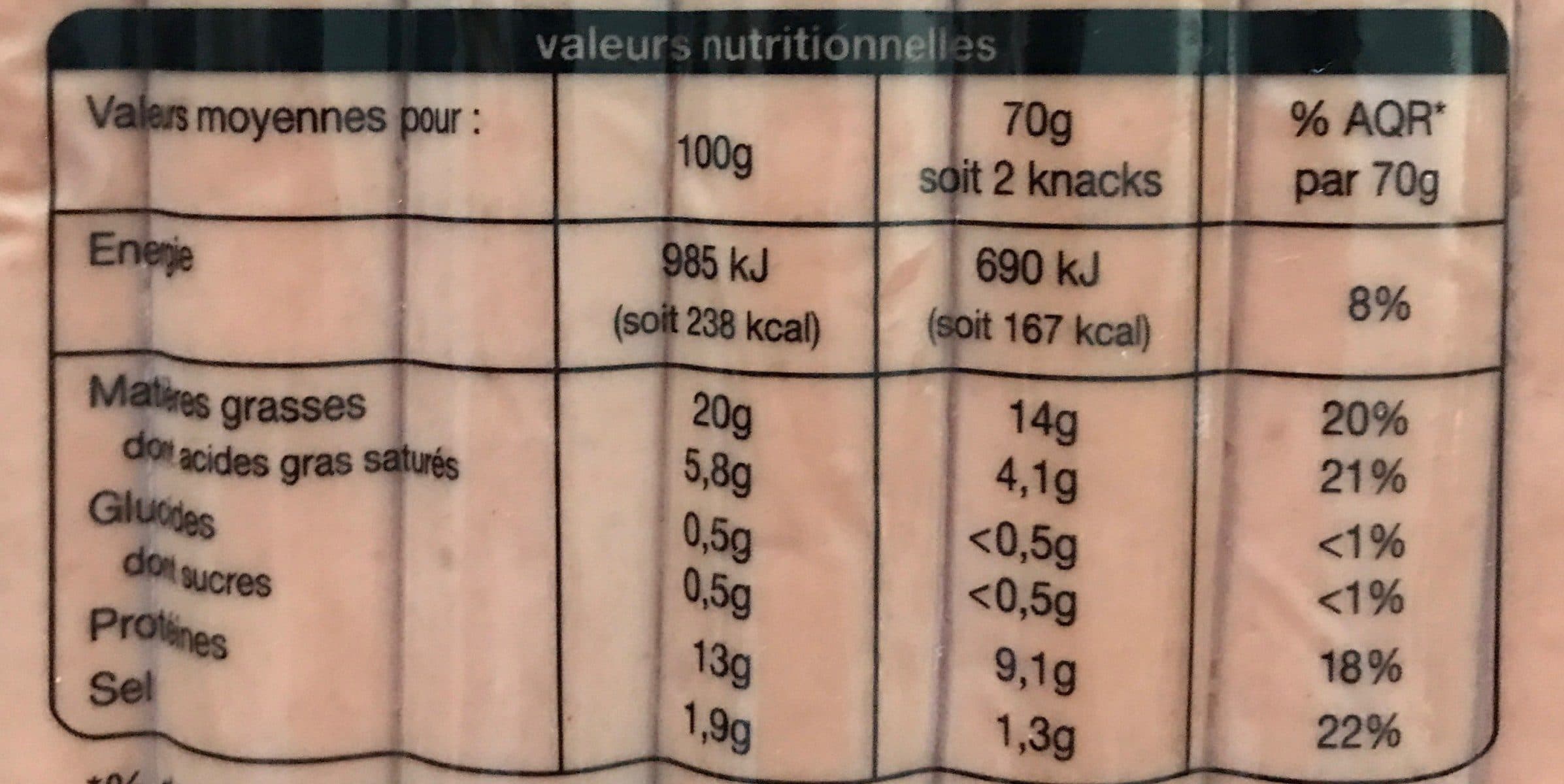 Auchan Knacks de volaille packshot