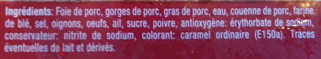 Auchan Terrine de campagne dorée au four packshot