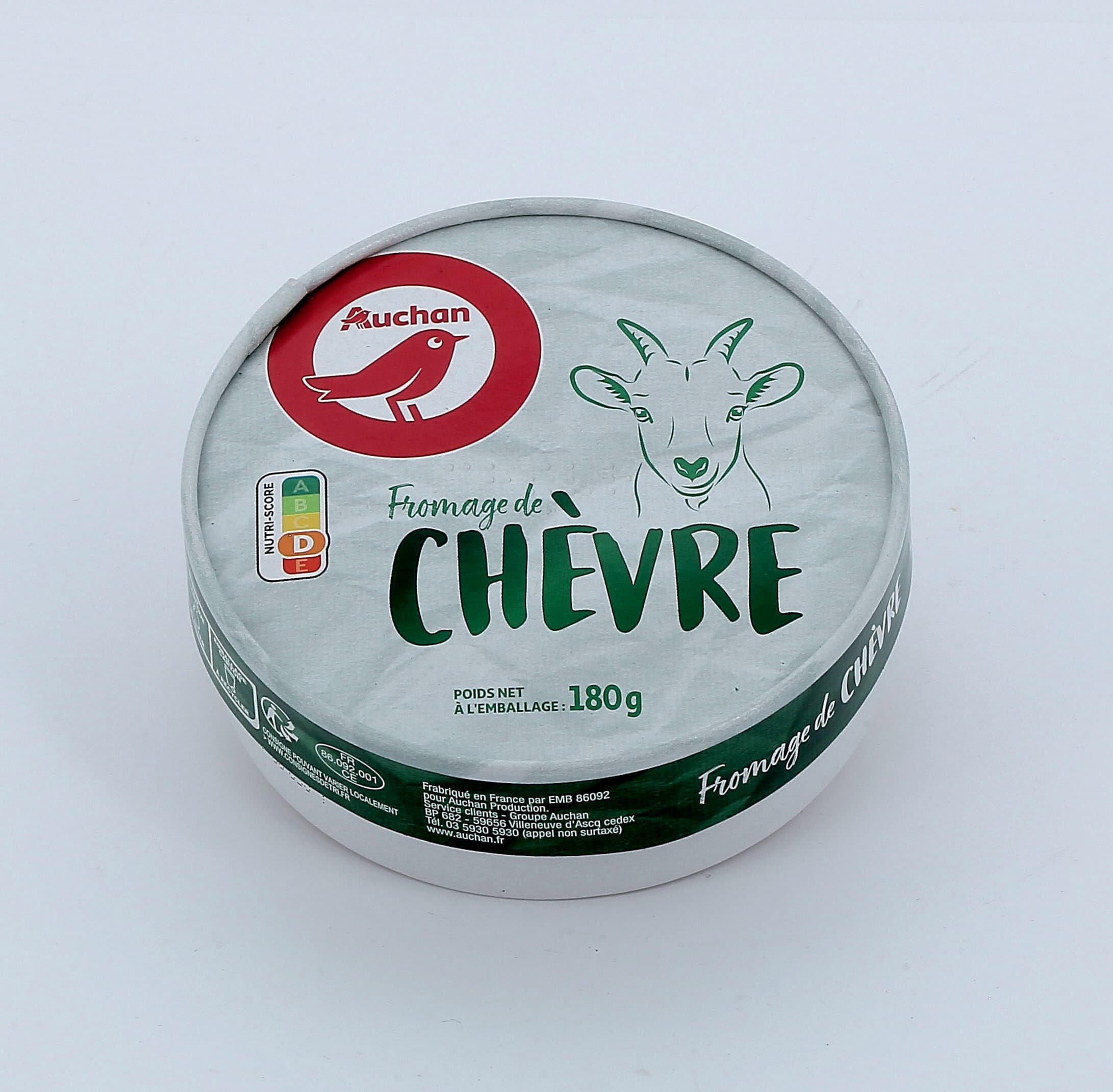 Auchan Fromage de chèvre packshot