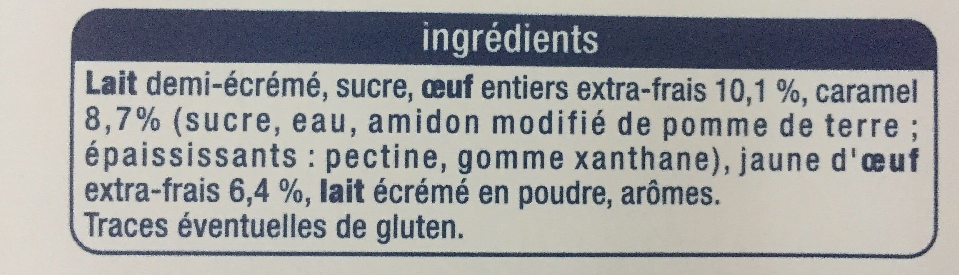 Auchan AUCHAN COEUR Crème caramel packshot
