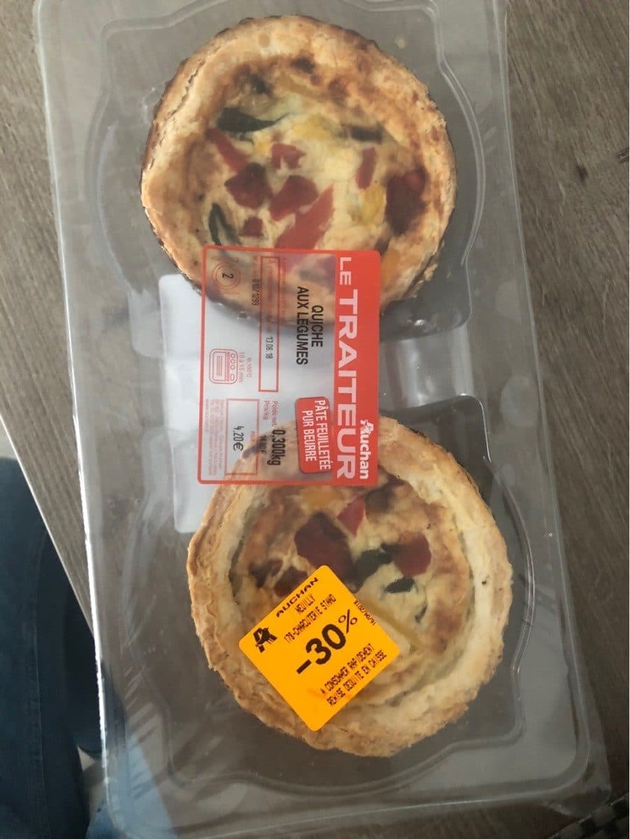 Auchan Quiche aux légumes packshot