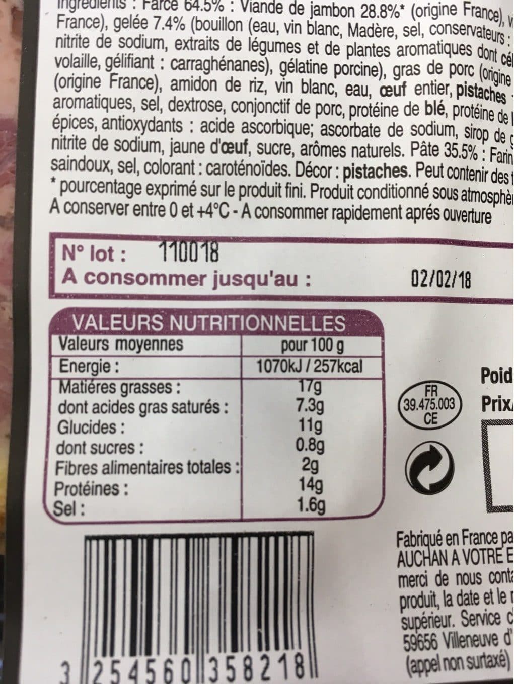 Le Charcutier Pate en croute packshot