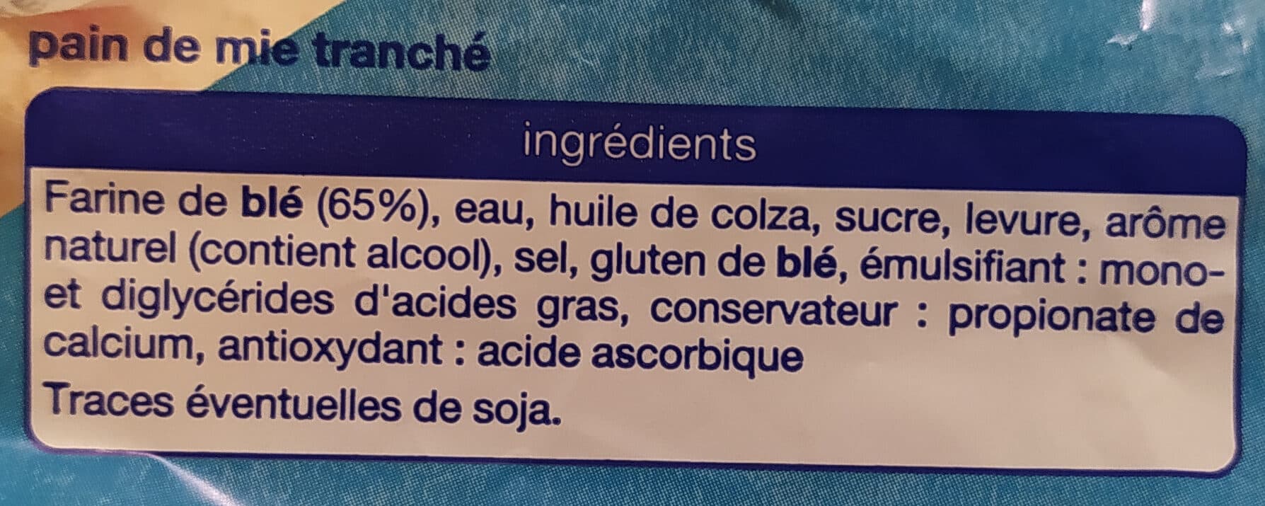 Auchan Pain de mie Classic Nature packshot